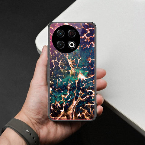 Tecno Spark 30 Pro Cover - Colorful Marble Series - HQ Ultra Shine Premium Infinity Glass Soft Silicon Borders Case