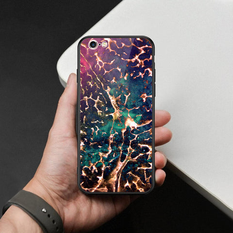 iPhone 6S / 6 Cover - Colorful Marble Series - HQ Ultra Shine Premium Infinity Glass Soft Silicon Borders Case