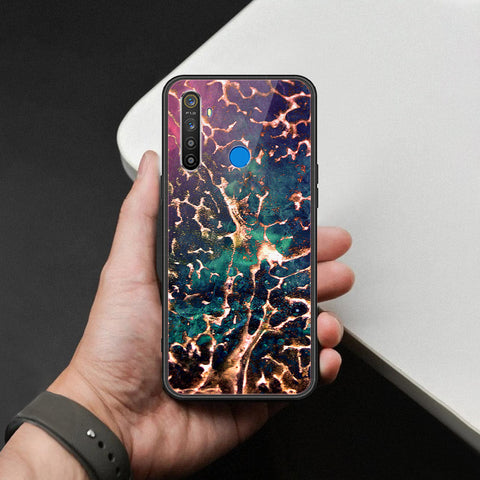 Realme Narzo 10A Cover - Colorful Marble Series - HQ Ultra Shine Premium Infinity Glass Soft Silicon Borders Case