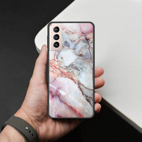 Samsung Galaxy S21 Plus 5G Cover - Colorful Marble Series - HQ Ultra Shine Premium Infinity Glass Soft Silicon Borders Case