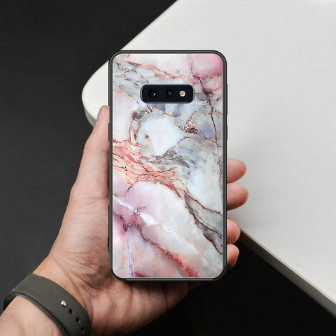 Samsung Galaxy S10e Cover - Colorful Marble Series - HQ Ultra Shine Premium Infinity Glass Soft Silicon Borders Case