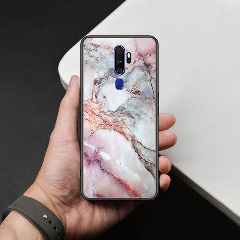Oppo A5 2020 Cover - Colorful Marble Series - HQ Ultra Shine Premium Infinity Glass Soft Silicon Borders Case