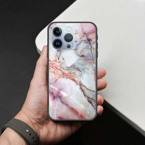 iPhone 13 Pro Cover - Colorful Marble Series - HQ Ultra Shine Premium Infinity Glass Soft Silicon Borders Case