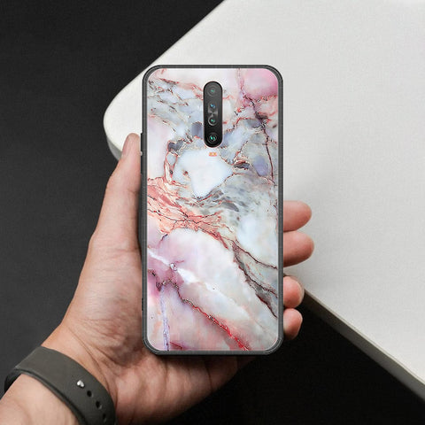 Xiaomi Poco X2 Cover - Colorful Marble Series - HQ Ultra Shine Premium Infinity Glass Soft Silicon Borders Case