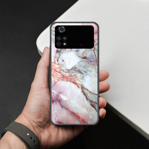 Xiaomi Poco M4 Pro Cover - Colorful Marble Series - HQ Ultra Shine Premium Infinity Glass Soft Silicon Borders Case