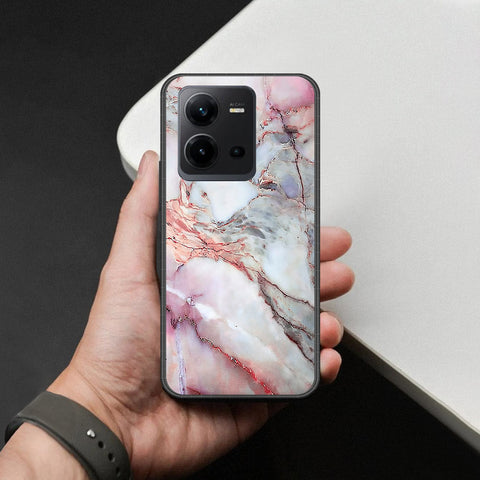 Vivo V25e Cover - Colorful Marble Series - HQ Ultra Shine Premium Infinity Glass Soft Silicon Borders Case