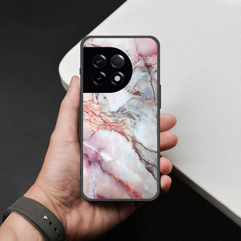 OnePlus 11 Cover - Colorful Marble Series - HQ Ultra Shine Premium Infinity Glass Soft Silicon Borders Case