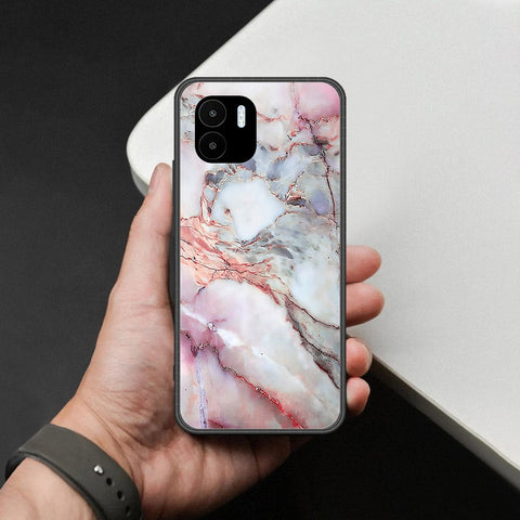 Xiaomi Redmi A2 Cover - Colorful Marble Series - HQ Ultra Shine Premium Infinity Glass Soft Silicon Borders Case