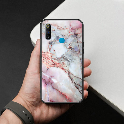 Realme C3 Cover - Colorful Marble Series - HQ Ultra Shine Premium Infinity Glass Soft Silicon Borders Case