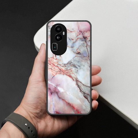 Oppo Reno 10 Pro Plus Cover - Colorful Marble Series - HQ Ultra Shine Premium Infinity Glass Soft Silicon Borders Case