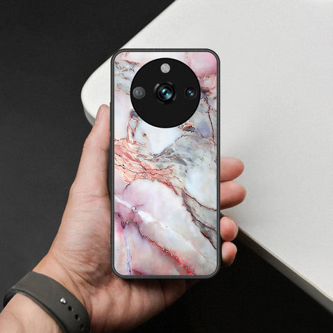 Realme 11 Pro Plus Cover - Colorful Marble Series - HQ Ultra Shine Premium Infinity Glass Soft Silicon Borders Case