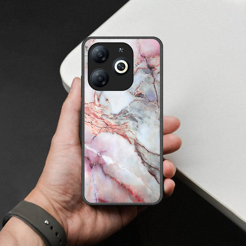 itel P55 4G Cover - Colorful Marble Series - HQ Ultra Shine Premium Infinity Glass Soft Silicon Borders Case