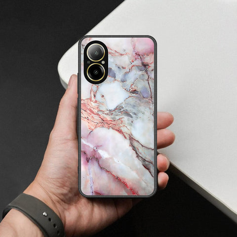 Realme C67 4G Cover - Colorful Marble Series - HQ Ultra Shine Premium Infinity Glass Soft Silicon Borders Case