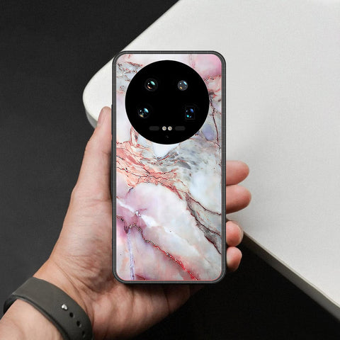 Xiaomi 14 Ultra Cover - Colorful Marble Series - HQ Ultra Shine Premium Infinity Glass Soft Silicon Borders Case