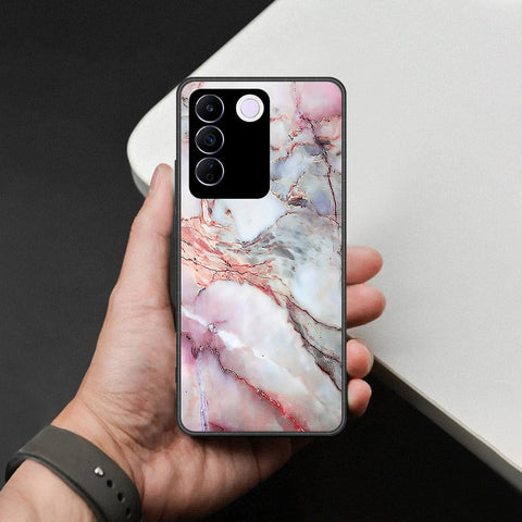 Vivo S16e Cover - Colorful Marble Series - HQ Ultra Shine Premium Infinity Glass Soft Silicon Borders Case