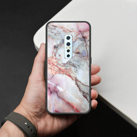 Vivo V17 Pro Cover - Colorful Marble Series - HQ Ultra Shine Premium Infinity Glass Soft Silicon Borders Case