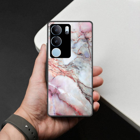 Vivo V29 Pro Cover - Colorful Marble Series - HQ Ultra Shine Premium Infinity Glass Soft Silicon Borders Case