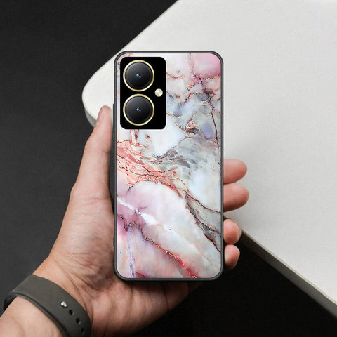 Vivo Y27 Cover - Colorful Marble Series - HQ Ultra Shine Premium Infinity Glass Soft Silicon Borders Case