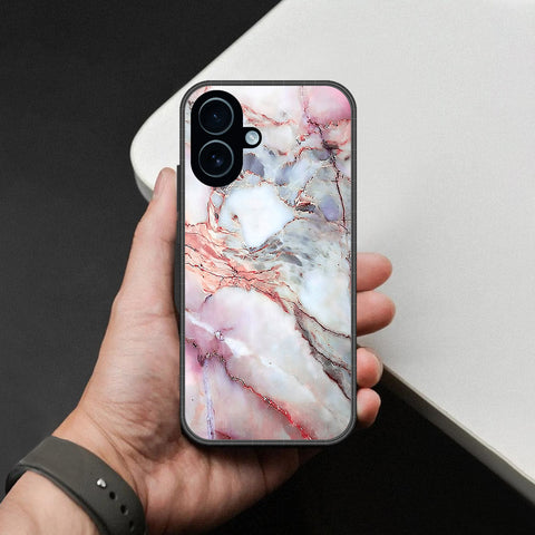 iPhone 18 - Colorful Marble Series - HQ Ultra Shine Premium Infinity Glass Soft Silicon Borders Case