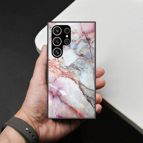 Samsung Galaxy S26 Ultra Cover - Colorful Marble Series - HQ Ultra Shine Premium Infinity Glass Soft Silicon Borders Case