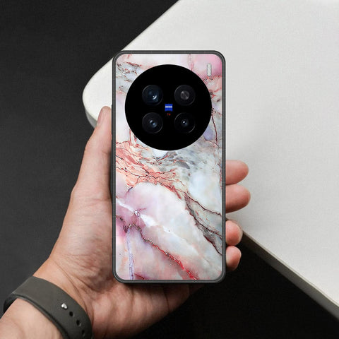 Vivo X200 Pro Cover - Colorful Marble Series - HQ Ultra Shine Premium Infinity Glass Soft Silicon Borders Case