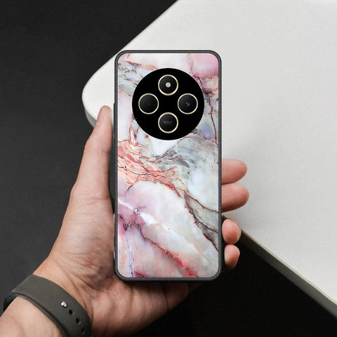 Xiaomi Poco C75 Cover - Colorful Marble Series - HQ Ultra Shine Premium Infinity Glass Soft Silicon Borders Case