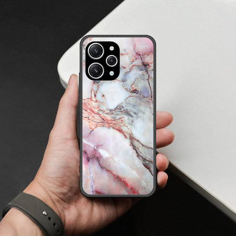 Xiaomi Redmi Note 12R Cover - Colorful Marble Series - HQ Ultra Shine Premium Infinity Glass Soft Silicon Borders Case