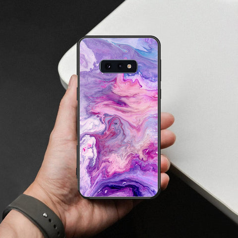 Samsung Galaxy S10e Cover - Colorful Marble Series - HQ Ultra Shine Premium Infinity Glass Soft Silicon Borders Case