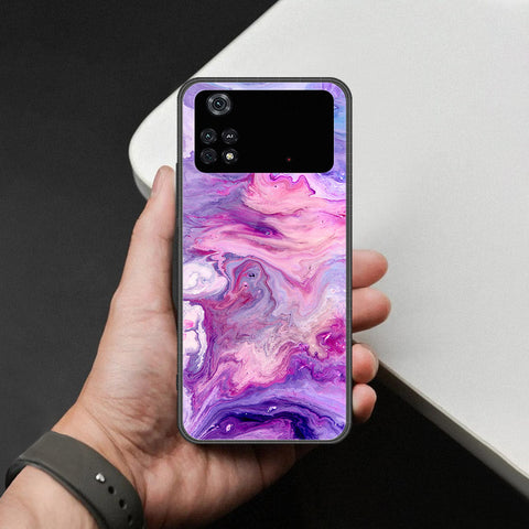 Xiaomi Poco M4 Pro Cover - Colorful Marble Series - HQ Ultra Shine Premium Infinity Glass Soft Silicon Borders Case