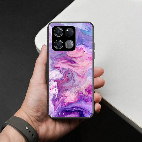 OnePlus Ace Racing Cover - Colorful Marble Series - HQ Ultra Shine Premium Infinity Glass Soft Silicon Borders Case