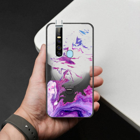 Tecno Camon 15 Premier Cover - Colorful Marble Series - HQ Ultra Shine Premium Infinity Glass Soft Silicon Borders Case