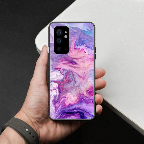 OnePlus 9RT 5G Cover - Colorful Marble Series - HQ Ultra Shine Premium Infinity Glass Soft Silicon Borders Case