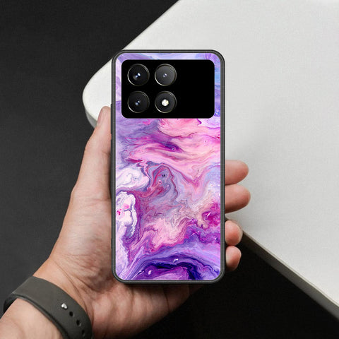 Xiaomi Poco X6 Pro Cover - Colorful Marble Series - HQ Ultra Shine Premium Infinity Glass Soft Silicon Borders Case