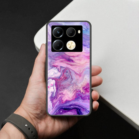 Infinix Note 40 Pro Cover - Colorful Marble Series - HQ Ultra Shine Premium Infinity Glass Soft Silicon Borders Case