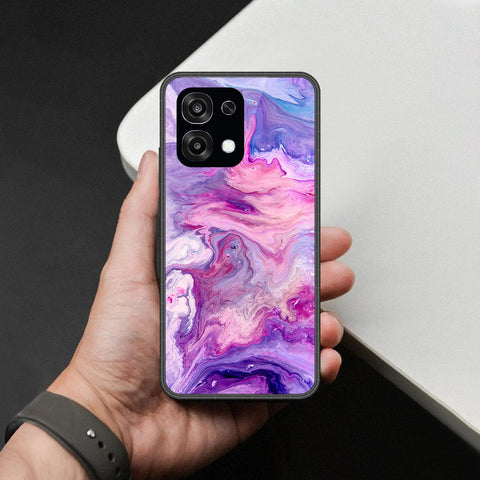 Oppo F31 Cover - Colorful Marble Series - HQ Ultra Shine Premium Infinity Glass Soft Silicon Borders Case