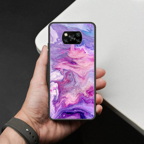 Xiaomi Poco X3 Pro Cover - Colorful Marble Series - HQ Ultra Shine Premium Infinity Glass Soft Silicon Borders Case