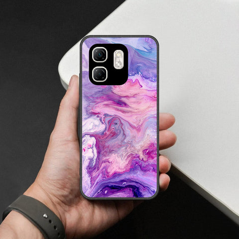 Infinix Hot 50i Cover - Colorful Marble Series - HQ Ultra Shine Premium Infinity Glass Soft Silicon Borders Case