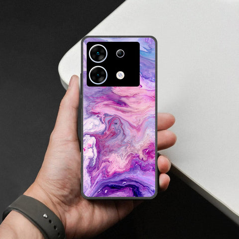 Infinix Zero 30 5G Cover - Colorful Marble Series - HQ Ultra Shine Premium Infinity Glass Soft Silicon Borders Case