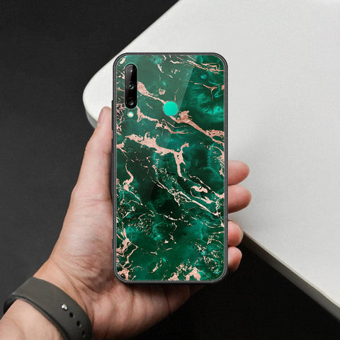 Huawei Y7P Cover - Colorful Marble Series - HQ Ultra Shine Premium Infinity Glass Soft Silicon Borders Case