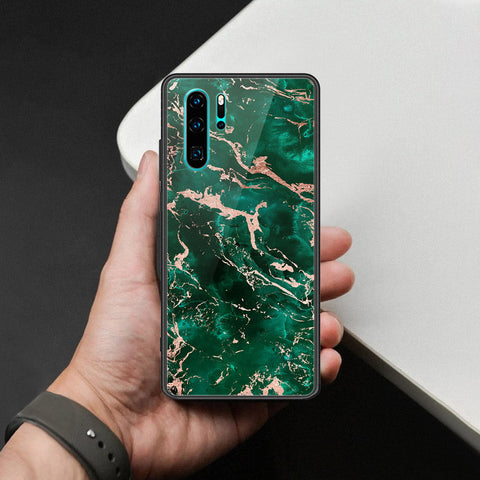 Huawei P30 Pro Cover - Colorful Marble Series - HQ Ultra Shine Premium Infinity Glass Soft Silicon Borders Case