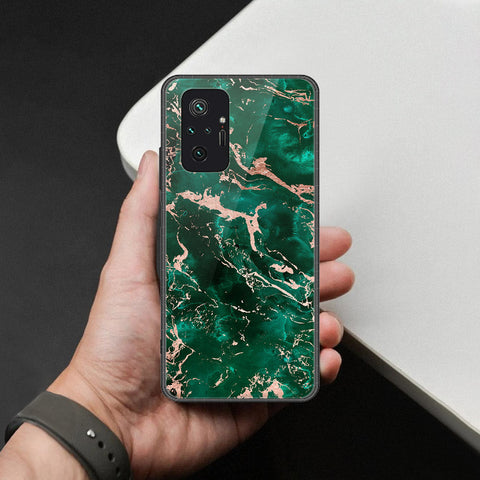 Xiaomi Redmi Note 10 Pro 4G Cover - Colorful Marble Series - HQ Ultra Shine Premium Infinity Glass Soft Silicon Borders Case