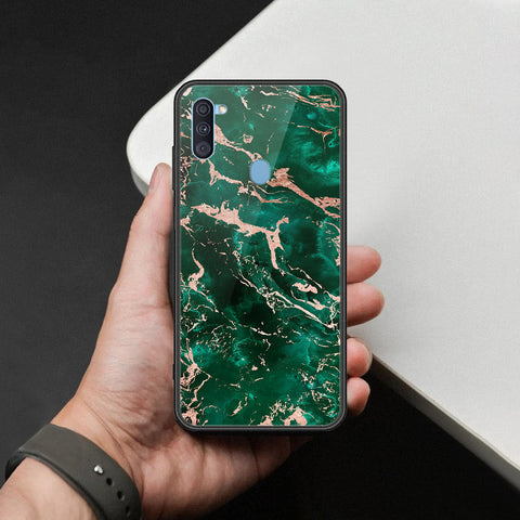 Samsung Galaxy M11 Cover - Colorful Marble Series - HQ Ultra Shine Premium Infinity Glass Soft Silicon Borders Case