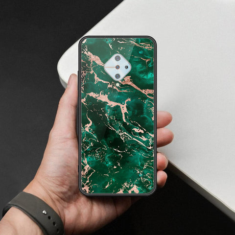 Vivo S1 Pro Cover - Colorful Marble Series - HQ Ultra Shine Premium Infinity Glass Soft Silicon Borders Case