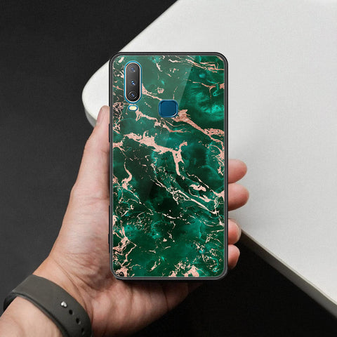 Vivo Y17 Cover - Colorful Marble Series - HQ Ultra Shine Premium Infinity Glass Soft Silicon Borders Case