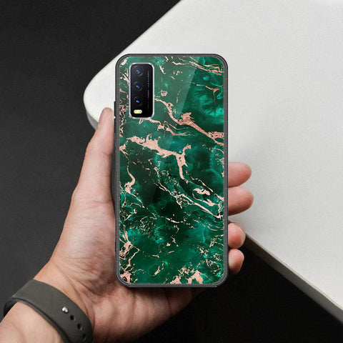 Vivo Y11s Cover - Colorful Marble Series - HQ Ultra Shine Premium Infinity Glass Soft Silicon Borders Case