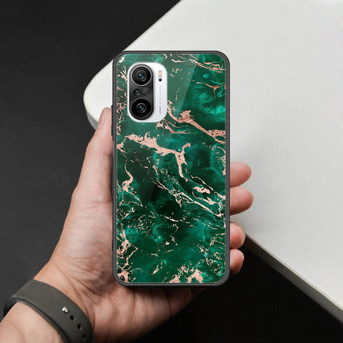 Xiaomi Redmi K40 Cover - Colorful Marble Series - HQ Ultra Shine Premium Infinity Glass Soft Silicon Borders Case
