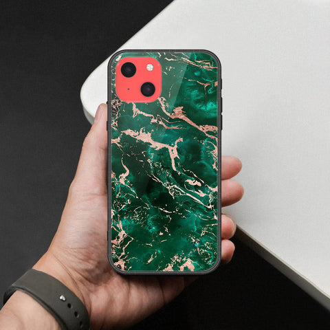 iPhone 13 Mini Cover - Colorful Marble Series - HQ Ultra Shine Premium Infinity Glass Soft Silicon Borders Case