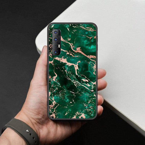 Oppo Reno 3 Pro Cover - Colorful Marble Series - HQ Ultra Shine Premium Infinity Glass Soft Silicon Borders Case