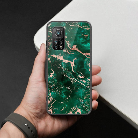 Xiaomi Mi 10T Pro Cover - Colorful Marble Series - HQ Ultra Shine Premium Infinity Glass Soft Silicon Borders Case