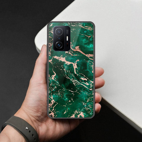 Xiaomi 11T Pro Cover - Colorful Marble Series - HQ Ultra Shine Premium Infinity Glass Soft Silicon Borders Case